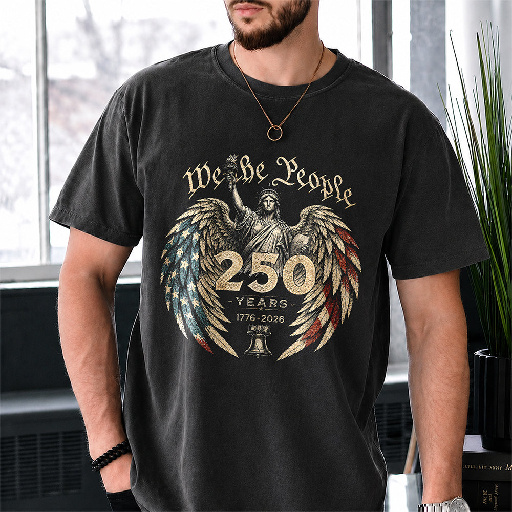 Personalized Comfort Shirt We The People 250 Years Gift for Dad Comfort Shirt GradoCreations