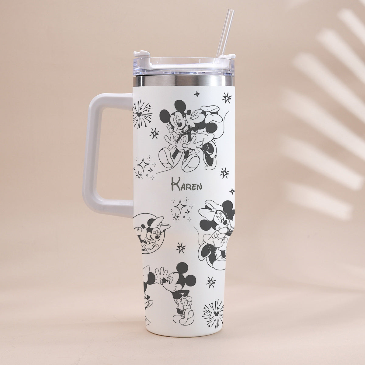 Personalized Mouse Tumbler with Handle Custom Name Gift for Kids Tumbler With Handle GradoCreations