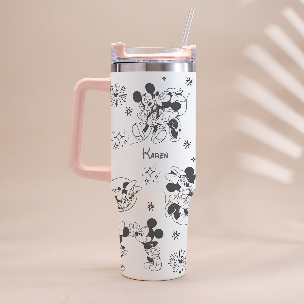 Personalized Mouse Tumbler with Handle Custom Name Gift for Kids Tumbler With Handle GradoCreations