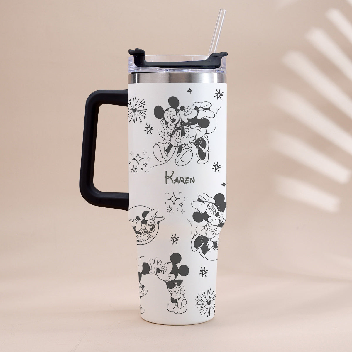 Personalized Mouse Tumbler with Handle Custom Name Gift for Kids Tumbler With Handle GradoCreations