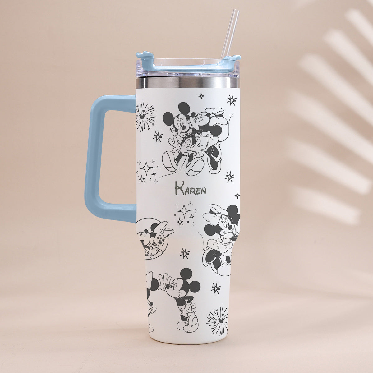 Personalized Mouse Tumbler with Handle Custom Name Gift for Kids Tumbler With Handle GradoCreations