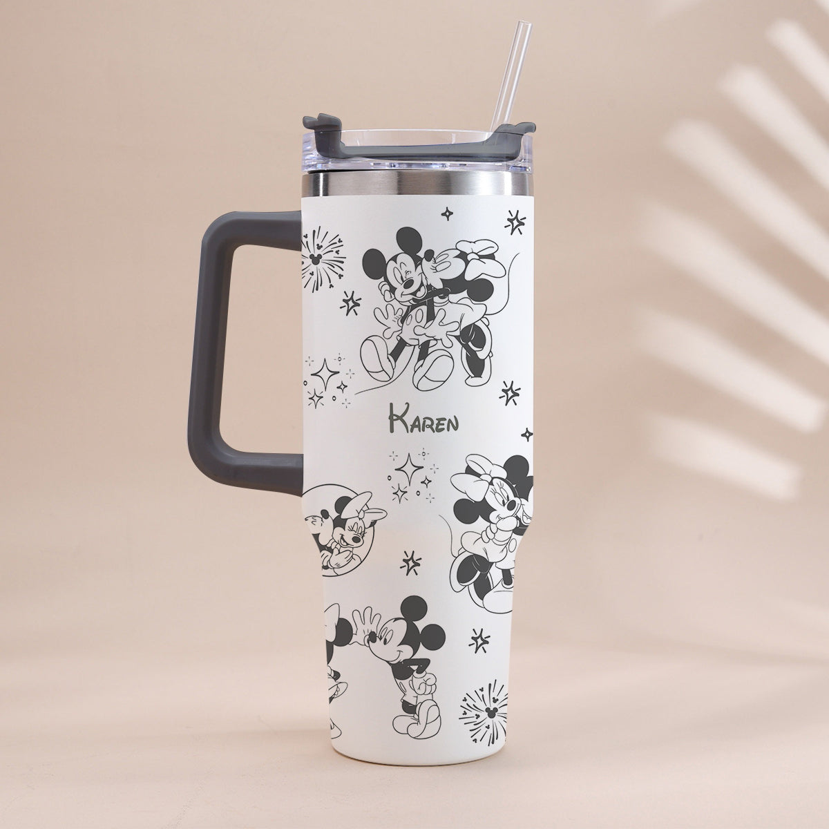 Personalized Mouse Tumbler with Handle Custom Name Gift for Kids Tumbler With Handle GradoCreations