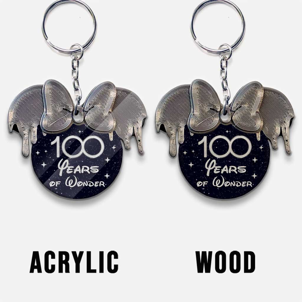 Personalized 100 Years of Wonder Wood Keychain Custom Gift Keychain GradoCreations