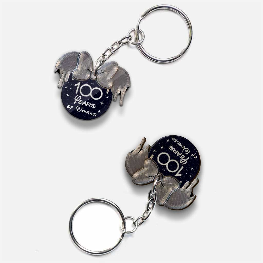Personalized 100 Years of Wonder Wood Keychain Custom Gift Keychain GradoCreations