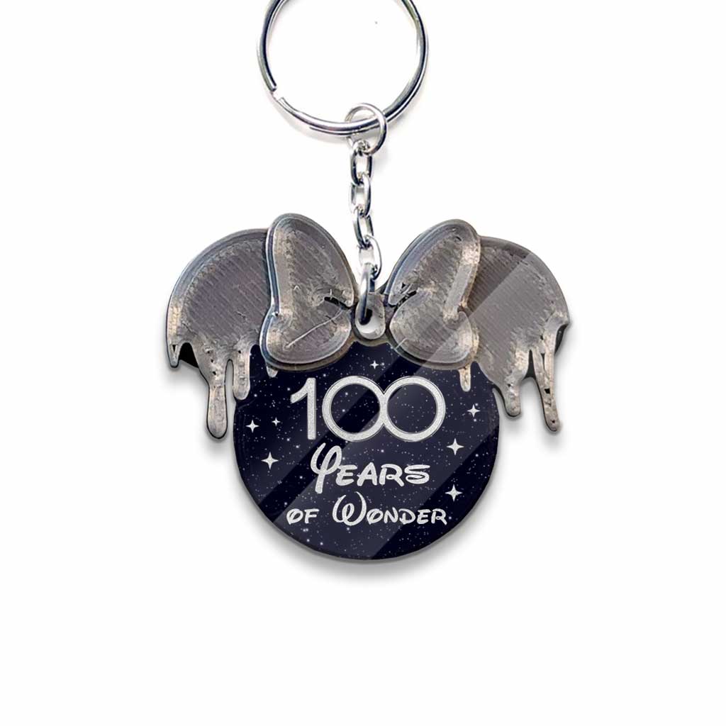 Personalized 100 Years of Wonder Wood Keychain Custom Gift Keychain GradoCreations