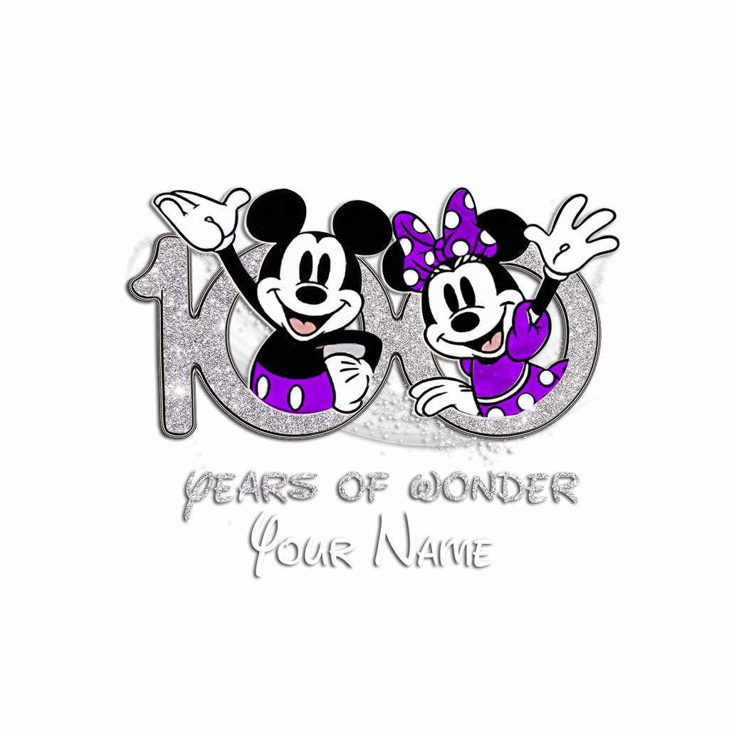 Personalized 100 Years of Wonder Mouse Decal for Cars & More Decal Full GradoCreations