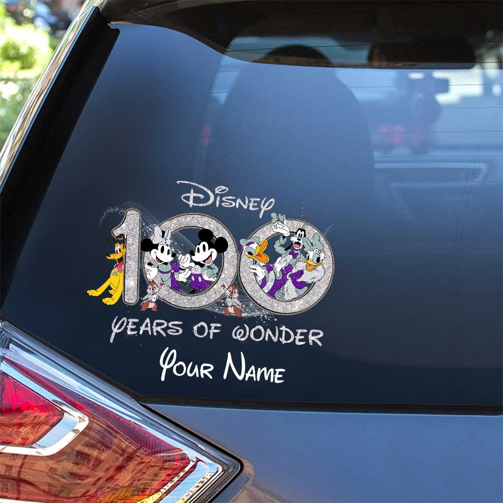 Personalized Disney 100 Years of Wonder Decal for Car or Wall Decal Full GradoCreations