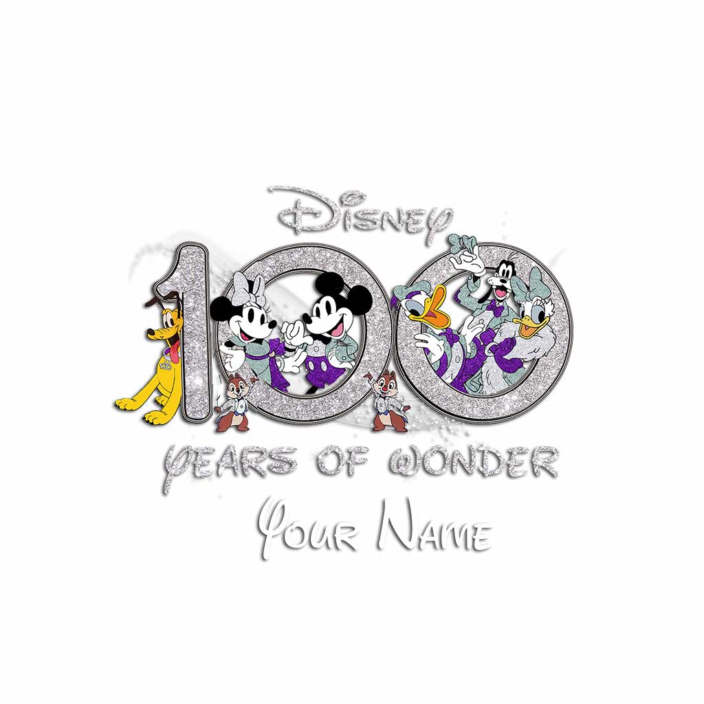 Personalized Disney 100 Years of Wonder Decal for Car or Wall Decal Full GradoCreations
