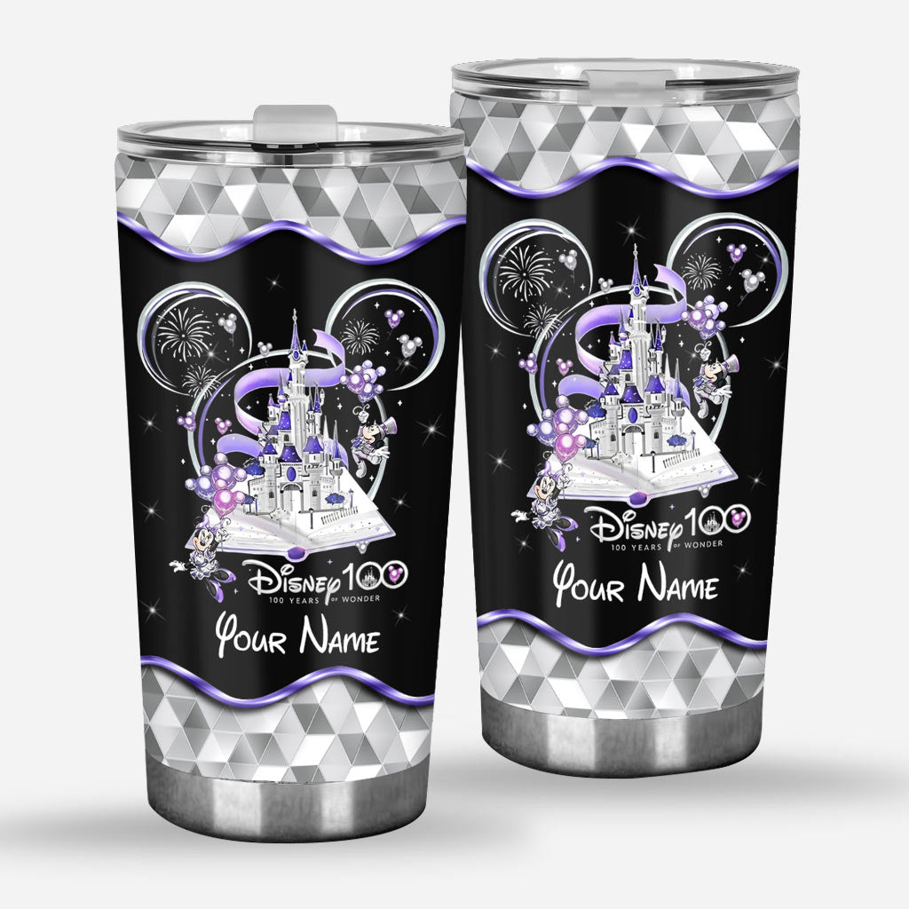 Personalized Disney 100 Years Tumbler Custom Name Gift Tumbler GradoCreations