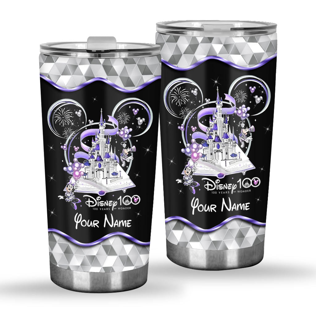 Personalized Disney 100 Years Tumbler Custom Name Gift Tumbler GradoCreations