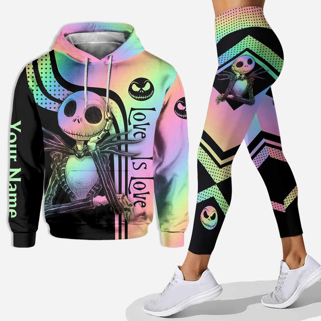 Personalized LGBT Support Hoodie and Leggings Custom Name Gift Hoodie & Leggings GradoCreations