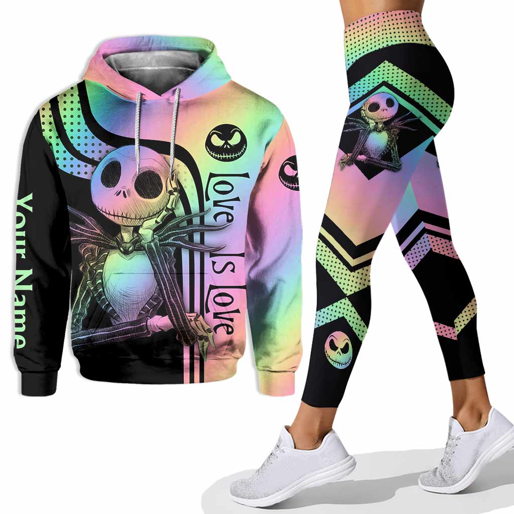 Personalized LGBT Support Hoodie and Leggings Custom Name Gift Hoodie & Leggings GradoCreations