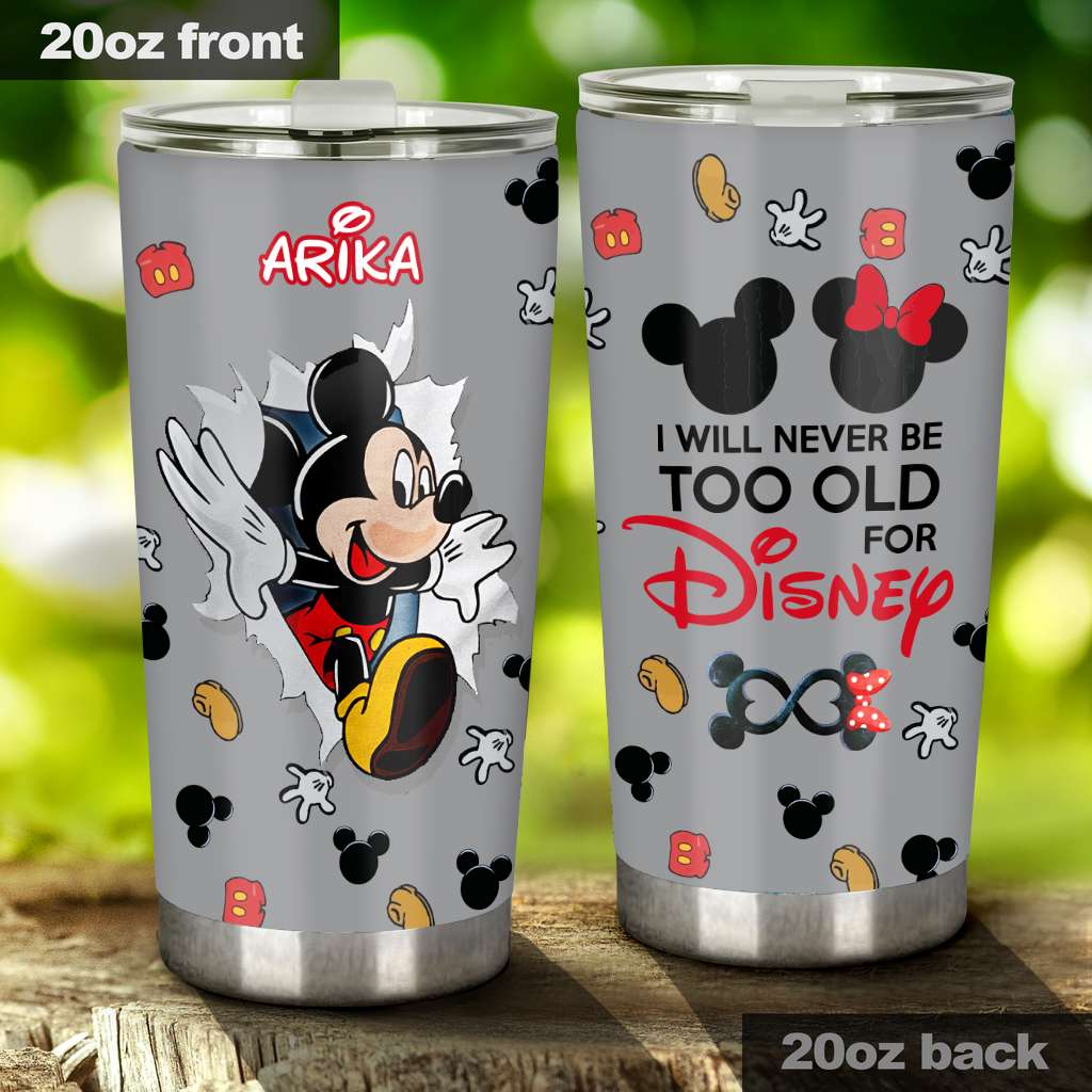 Personalized Disney Tumbler Custom Name Gift for Adults Tumbler GradoCreations