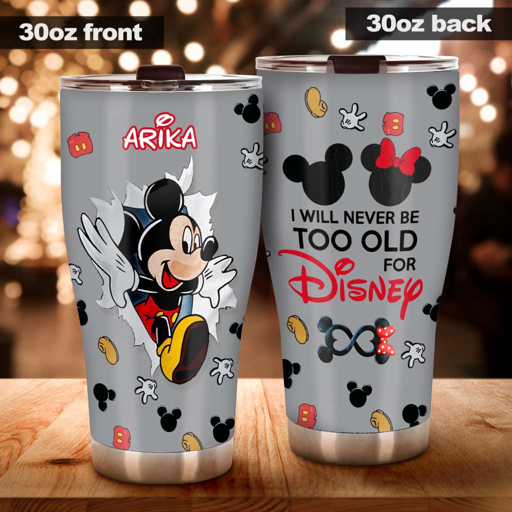 Personalized Disney Tumbler Custom Name Gift for Adults Tumbler GradoCreations