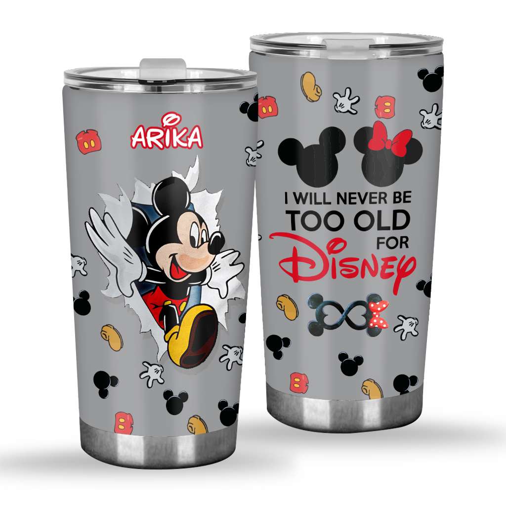 Personalized Disney Tumbler Custom Name Gift for Adults Tumbler GradoCreations