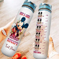 Personalized Disney Water Tracker Bottle Custom Name Gift Water Tracker Bottle GradoCreations