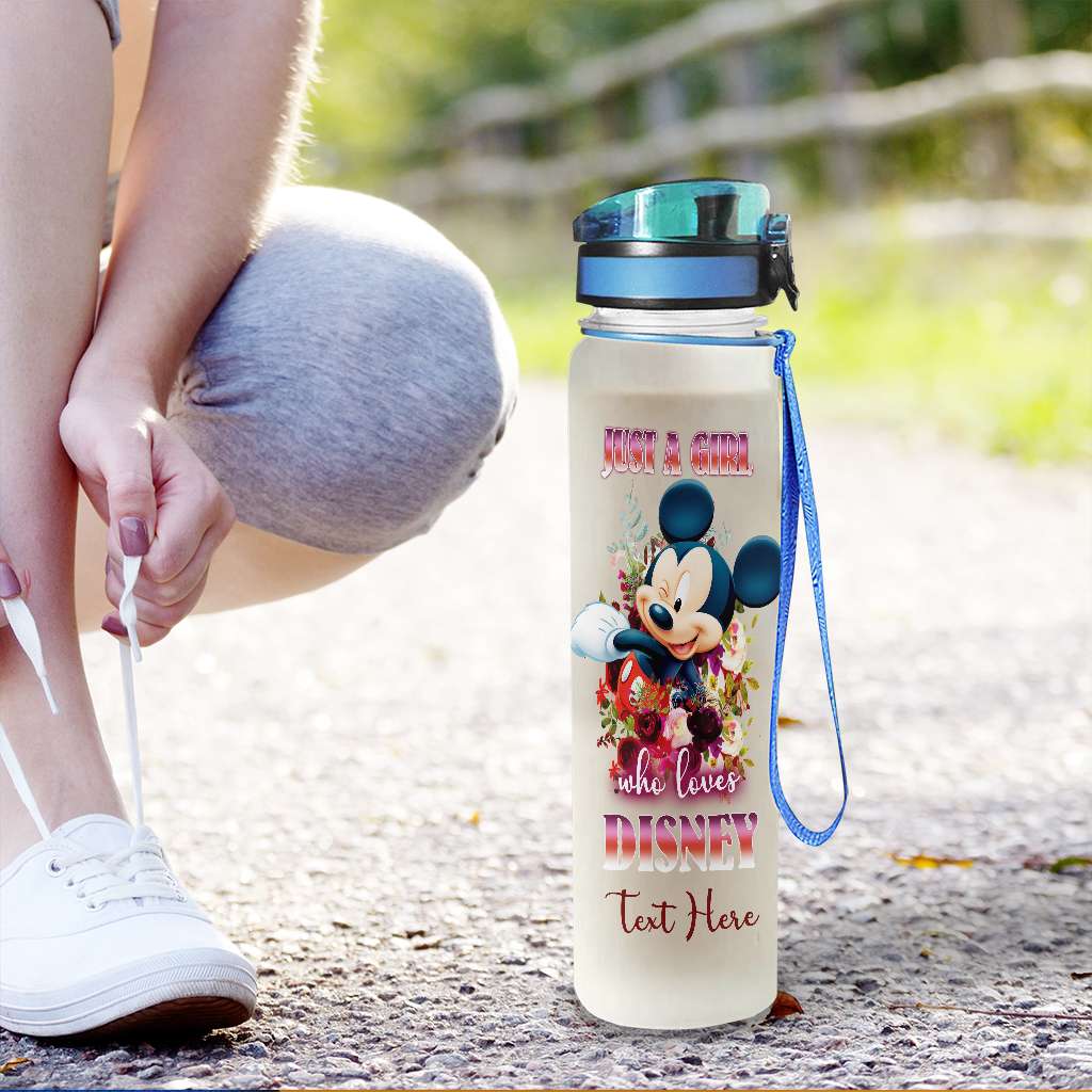 Personalized Disney Water Tracker Bottle Custom Name Gift Water Tracker Bottle GradoCreations