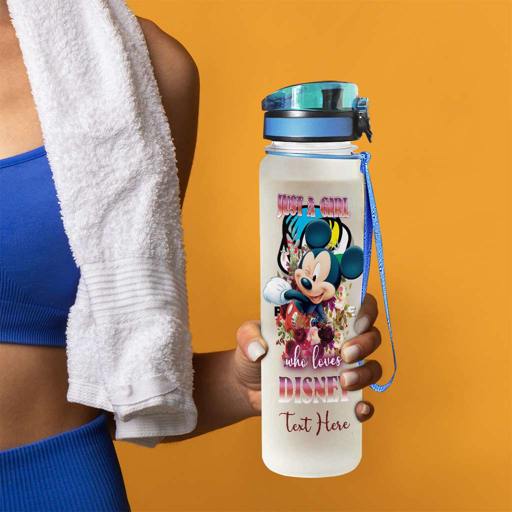 Personalized Disney Water Tracker Bottle Custom Name Gift Water Tracker Bottle GradoCreations