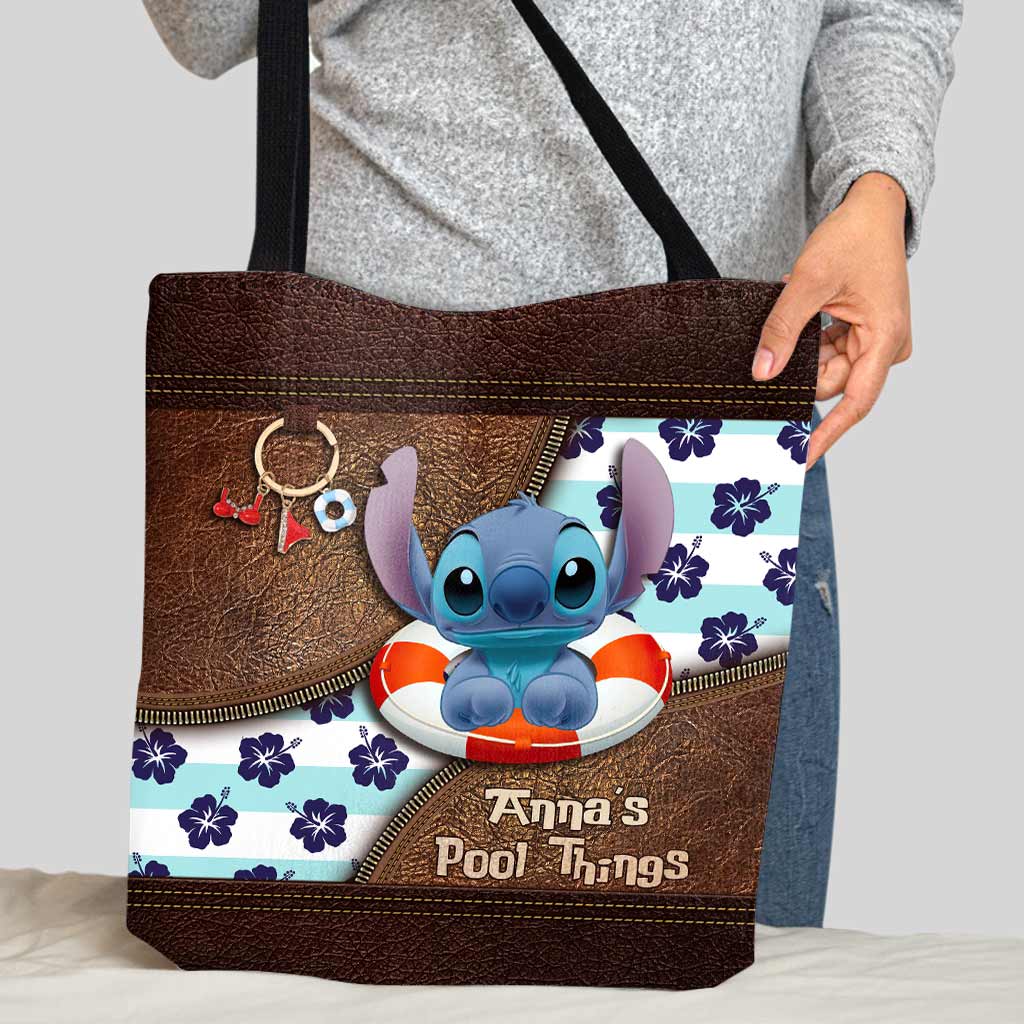 Personalized Ohana Tote Bag Custom Name Beach Day Gift Tote Bag GradoCreations