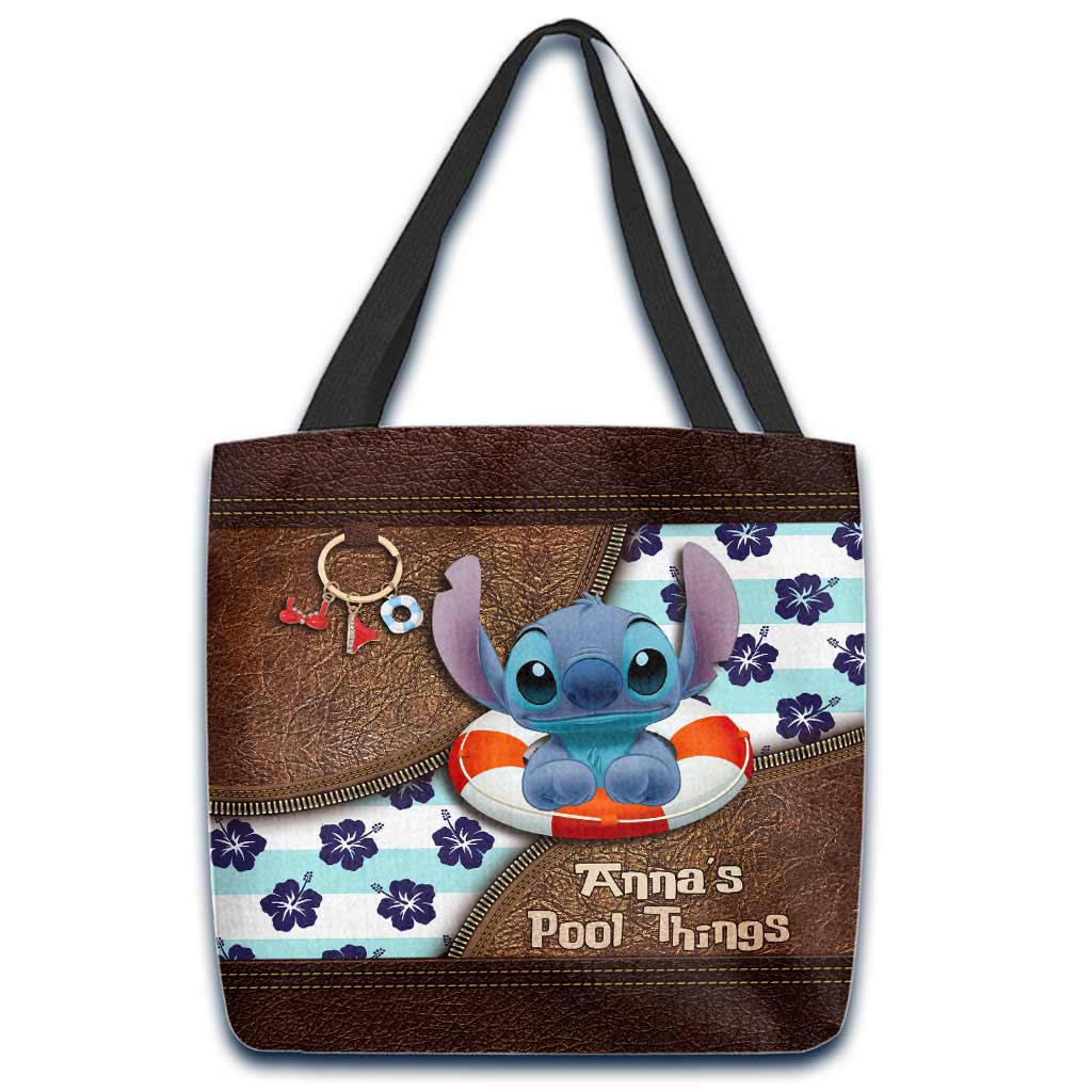 Personalized Ohana Tote Bag Custom Name Beach Day Gift Tote Bag GradoCreations