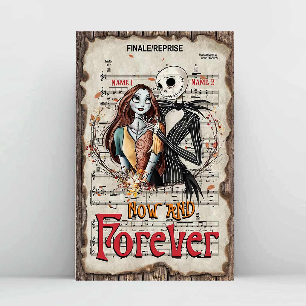 Personalized Nightmare Canvas Print Custom Names Gift for Couples Canvas and Poster GradoCreations