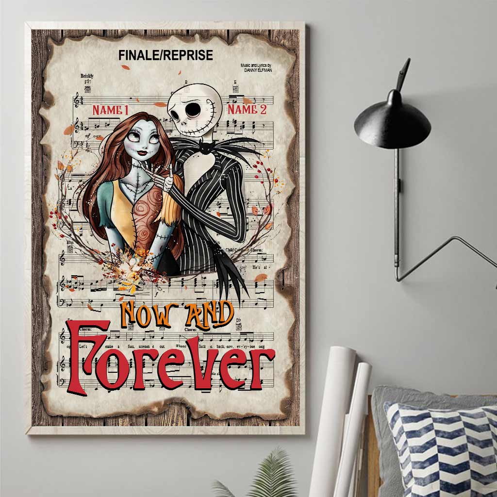 Personalized Nightmare Canvas Print Custom Names Gift for Couples Canvas and Poster GradoCreations