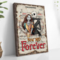 Personalized Nightmare Canvas Print Custom Names Gift for Couples Canvas and Poster GradoCreations