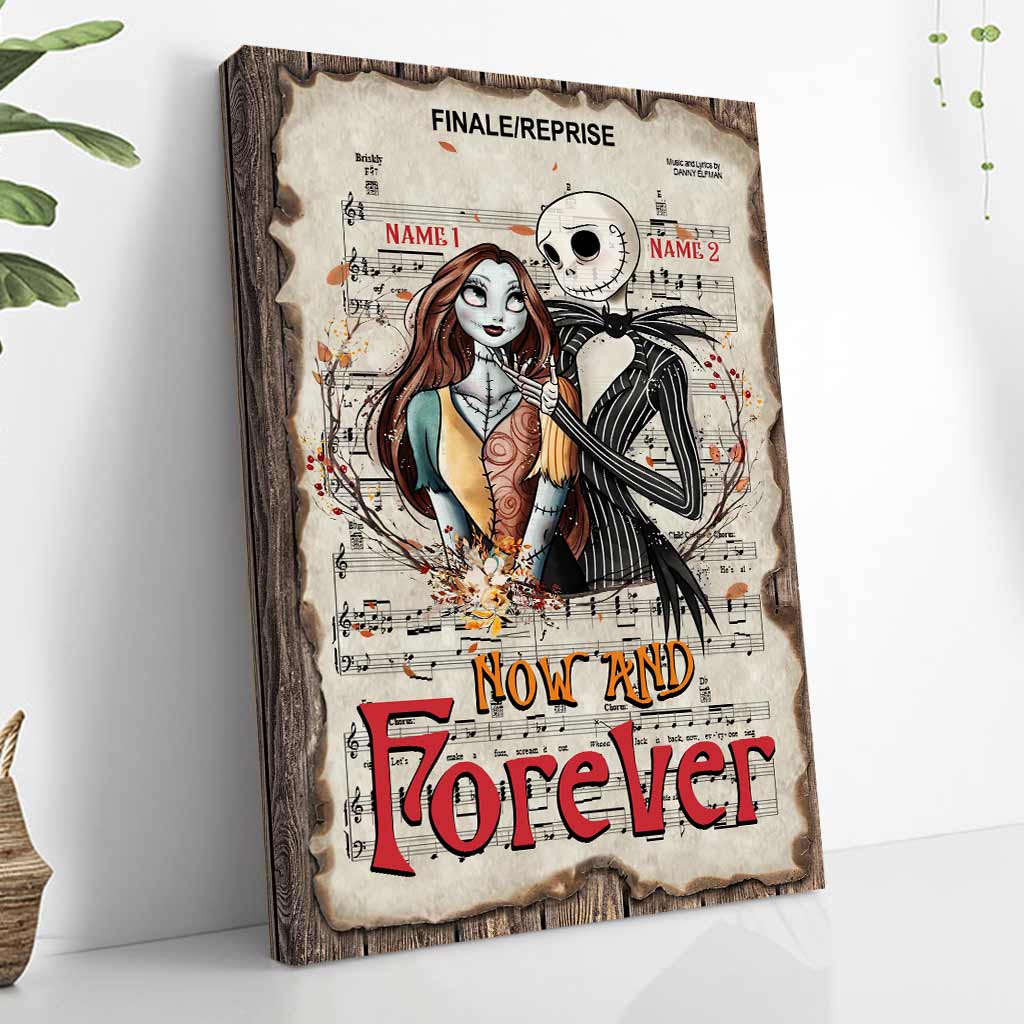 Personalized Nightmare Canvas Print Custom Names Gift for Couples Canvas and Poster GradoCreations