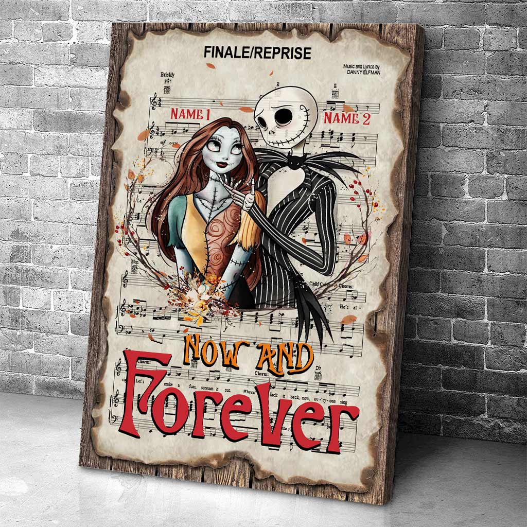 Personalized Nightmare Canvas Print Custom Names Gift for Couples Canvas and Poster GradoCreations