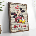 Personalized You & Me Canvas Print Custom Couple Names Gift Canvas and Poster GradoCreations