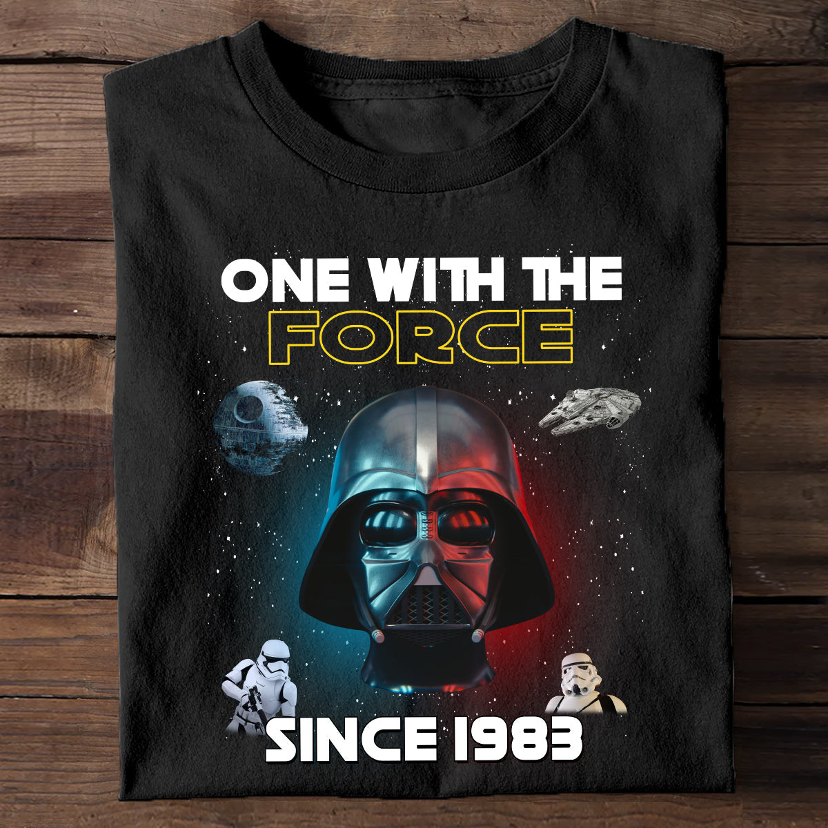 Personalized The Force T-shirt and Hoodie Custom Name Gift T-shirt & Hoodie GradoCreations