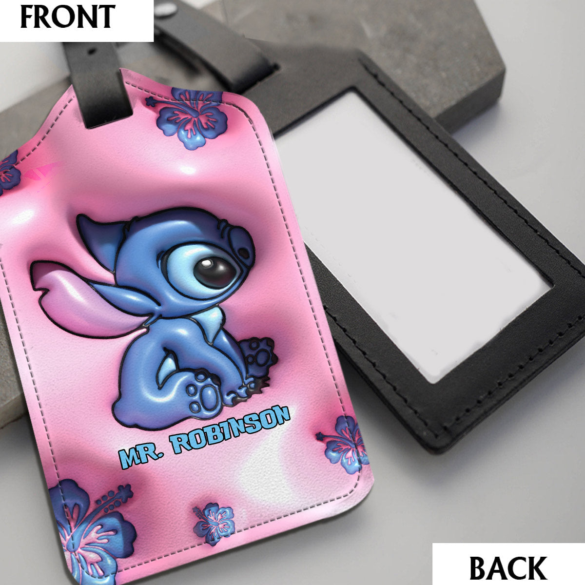 Personalized Leather Luggage Tag & Passport Holder Gift for Mrs Leather Luggage Tag & Passport Holder GradoCreations