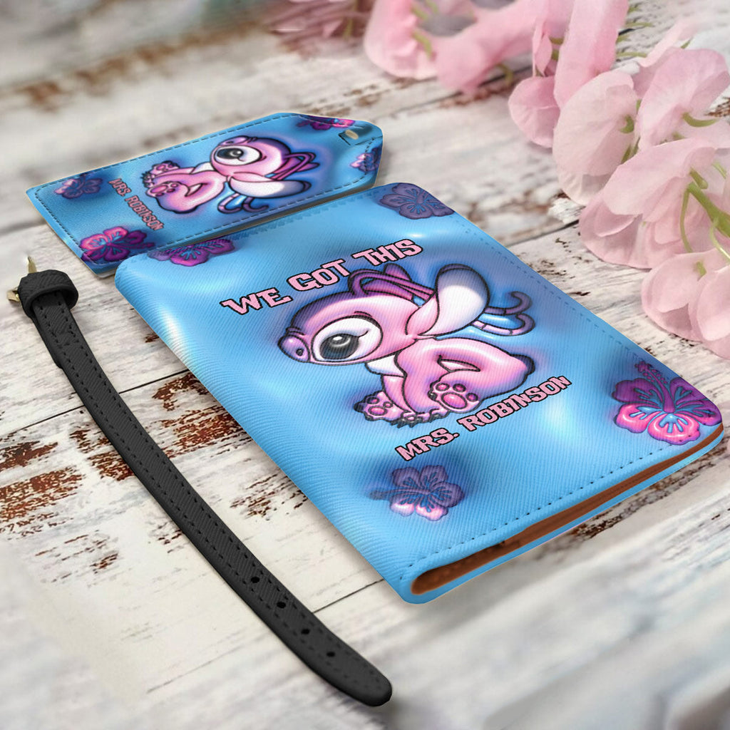Personalized Leather Luggage Tag & Passport Holder Gift for Mrs Leather Luggage Tag & Passport Holder GradoCreations
