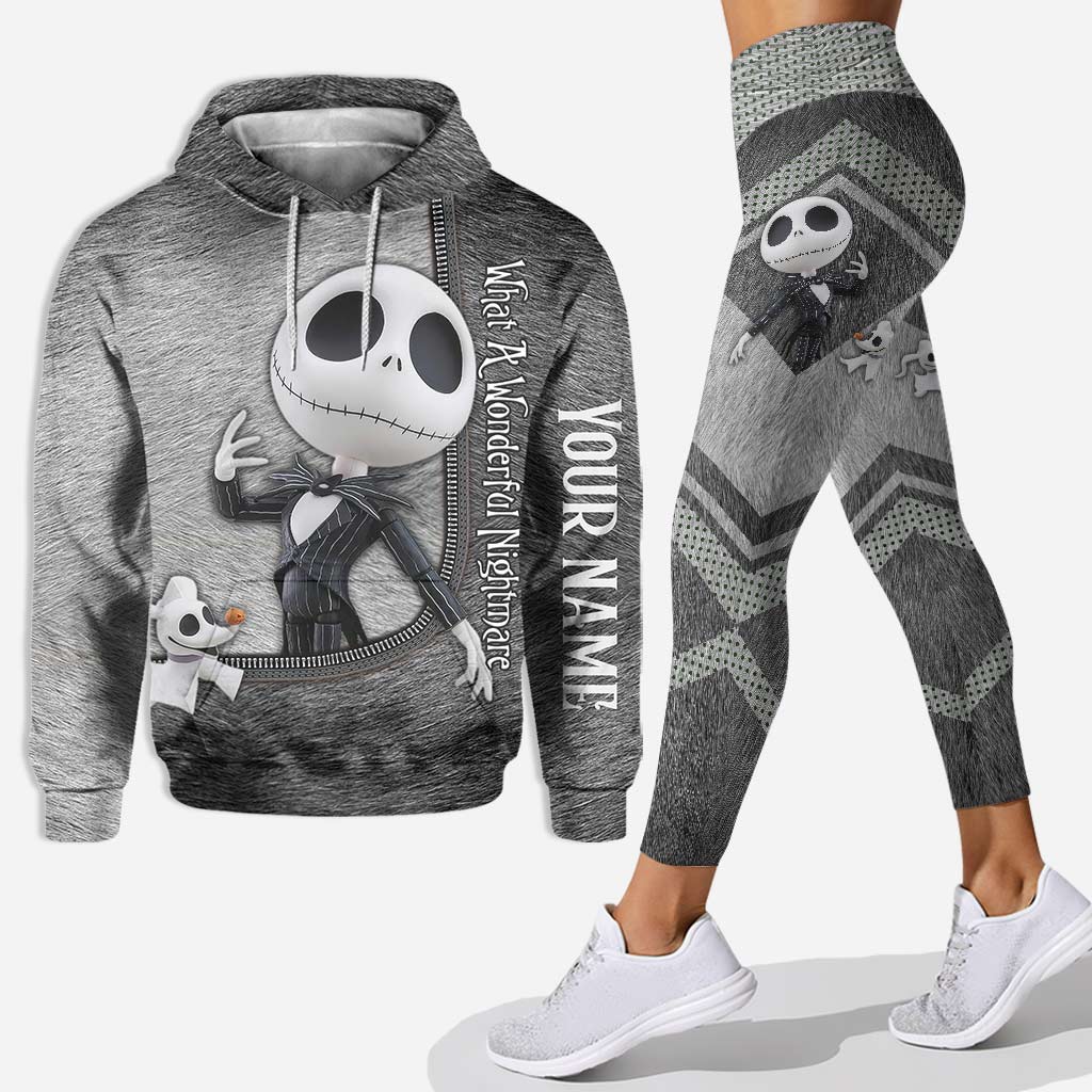 Personalized Nightmare Before Christmas Hoodie & Leggings Set Hoodie & Leggings GradoCreations
