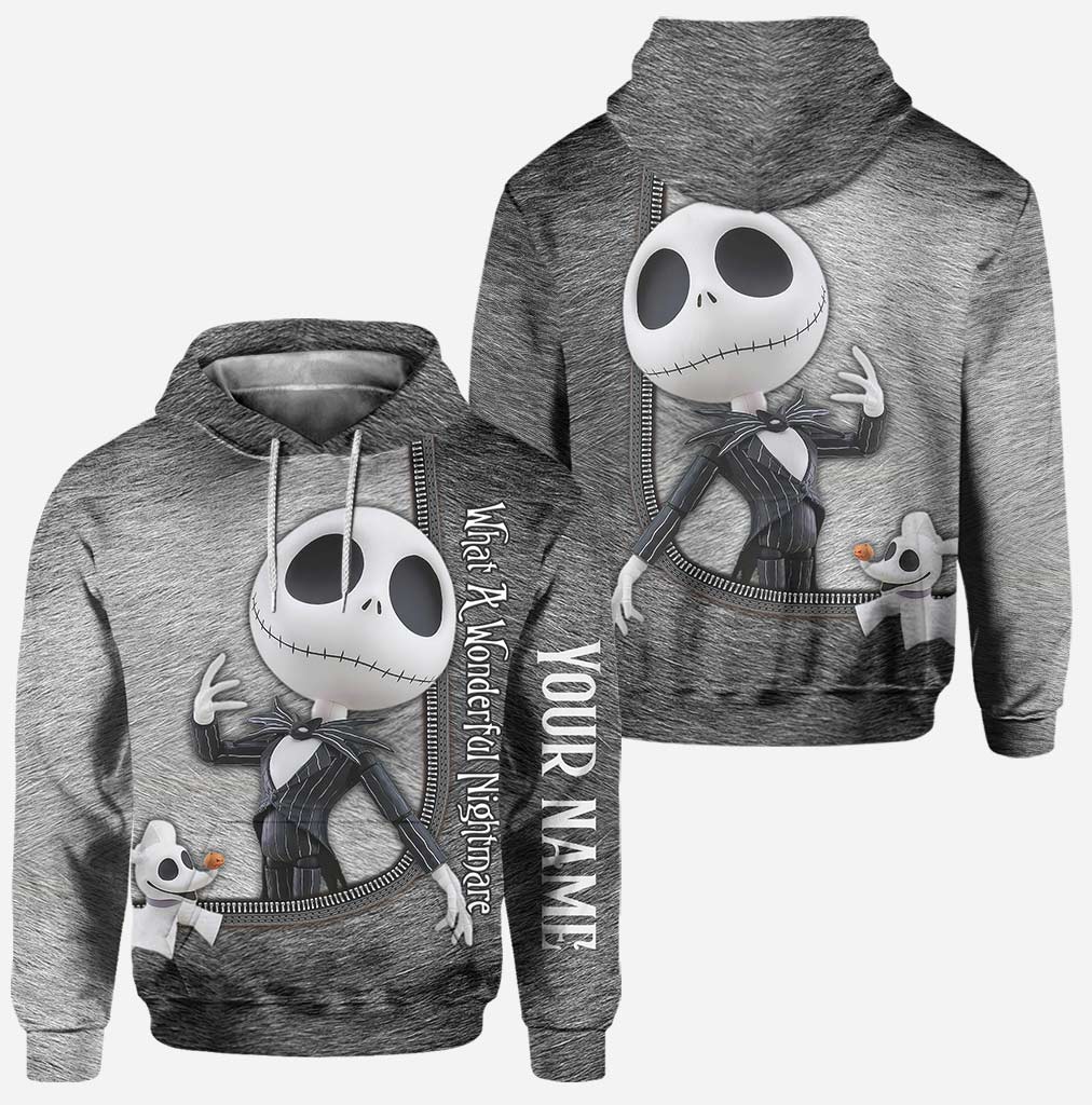 Personalized Nightmare Before Christmas Hoodie & Leggings Set Hoodie & Leggings GradoCreations