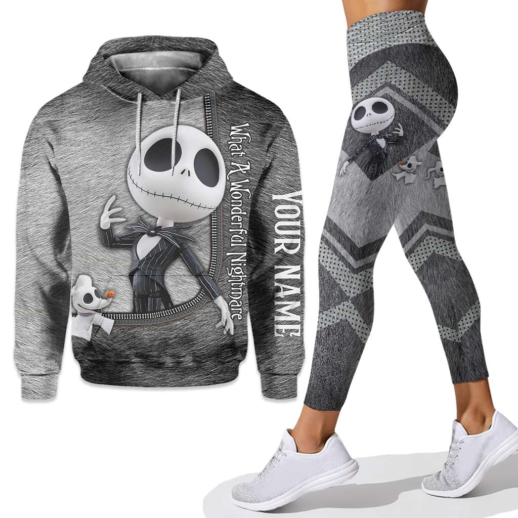 Personalized Nightmare Before Christmas Hoodie & Leggings Set Hoodie & Leggings GradoCreations