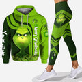 Personalized Grinch Hoodie and Leggings Custom Name Christmas Gift Hoodie & Leggings GradoCreations