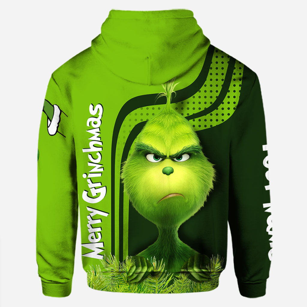 Personalized Grinch Hoodie and Leggings Custom Name Christmas Gift Hoodie & Leggings GradoCreations