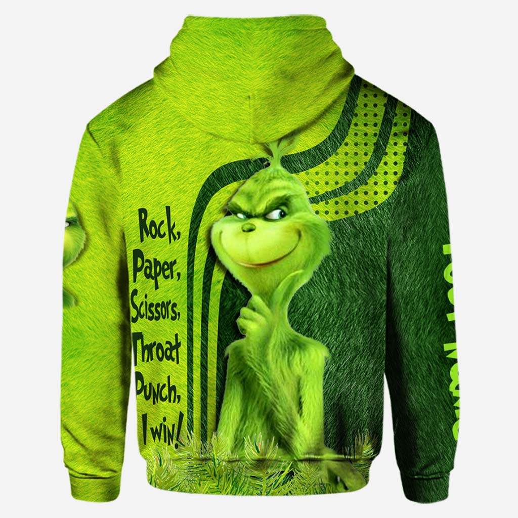 Personalized Grinch Hoodie and Leggings Set for Birthdays & Christmas Hoodie & Leggings GradoCreations