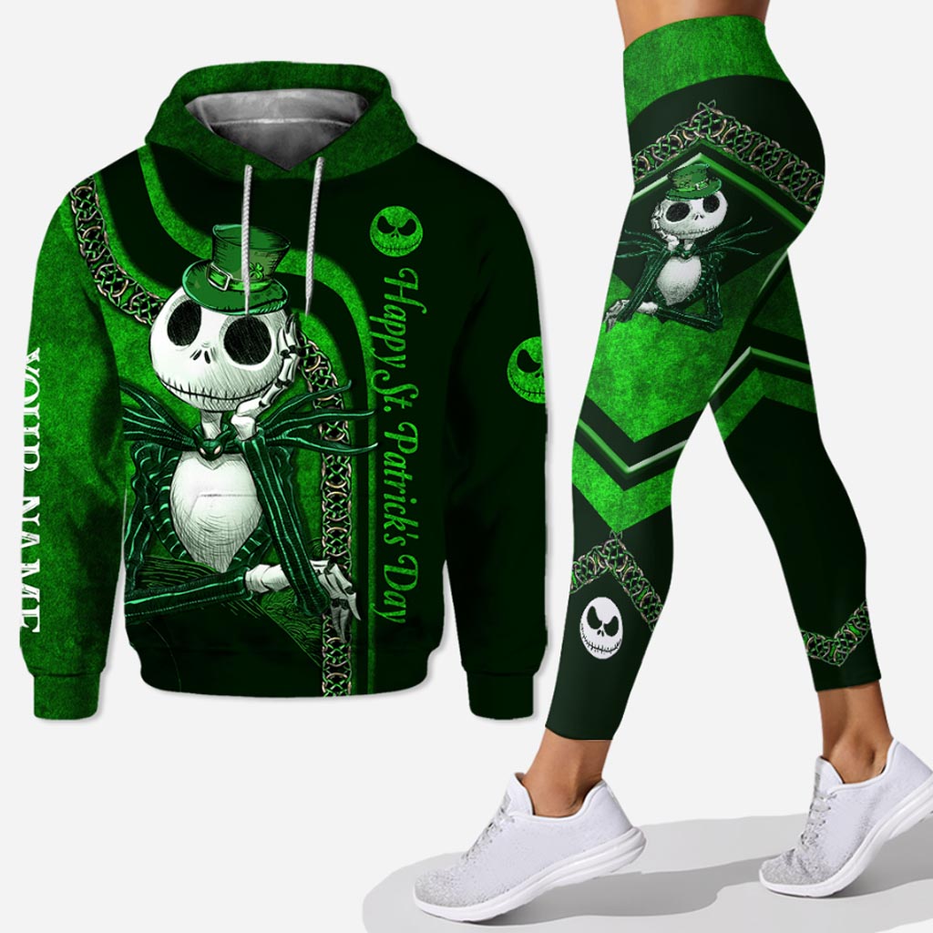 Personalized St. Patrick's Day Hoodie & Leggings Set Custom Name Gift Hoodie & Leggings GradoCreations