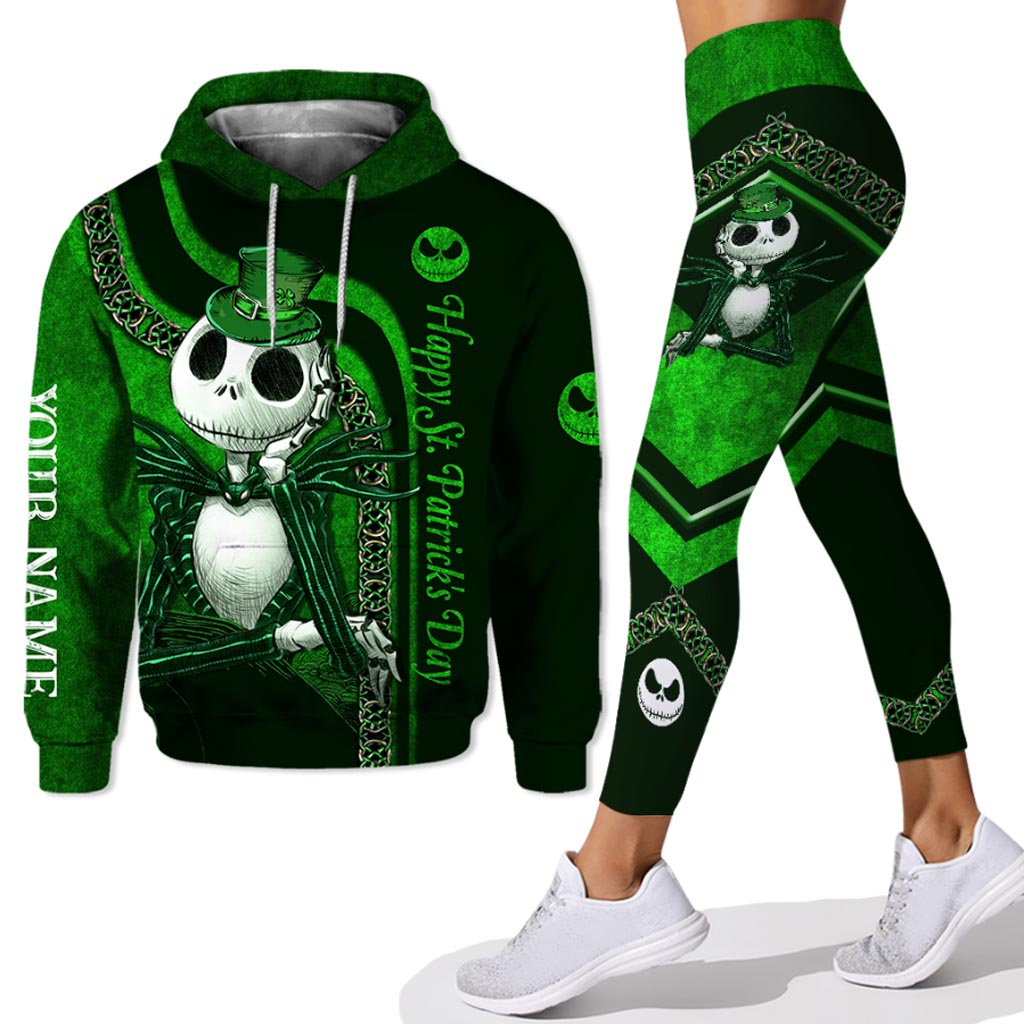 Personalized St. Patrick's Day Hoodie & Leggings Set Custom Name Gift Hoodie & Leggings GradoCreations