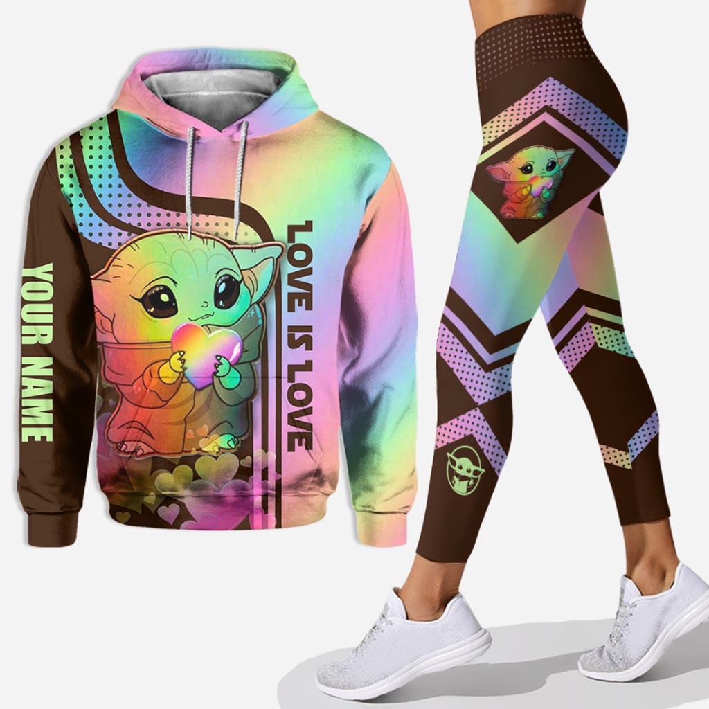 Personalized LGBT Support Hoodie and Leggings Custom Name Gift Hoodie & Leggings GradoCreations