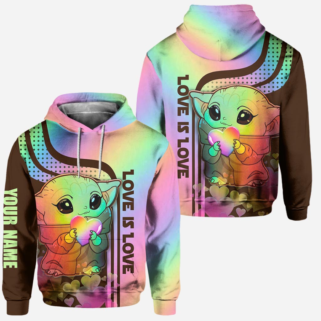 Personalized LGBT Support Hoodie and Leggings Custom Name Gift Hoodie & Leggings GradoCreations