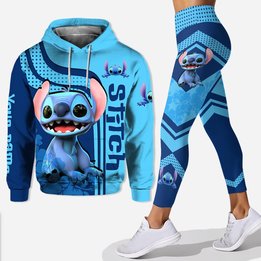 Personalized Stitch Hoodie and Leggings Set Custom Name Gift Hoodie & Leggings GradoCreations