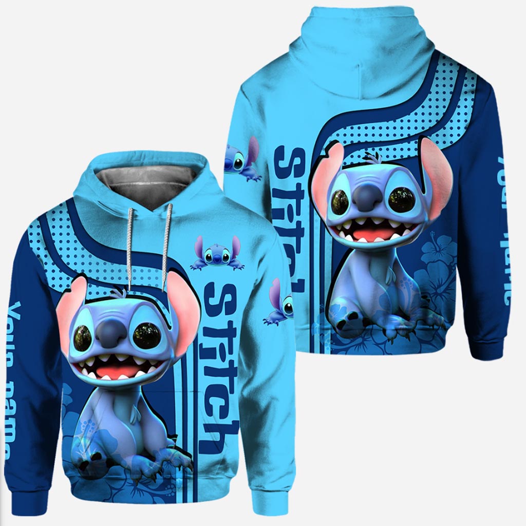 Personalized Stitch Hoodie and Leggings Set Custom Name Gift Hoodie & Leggings GradoCreations