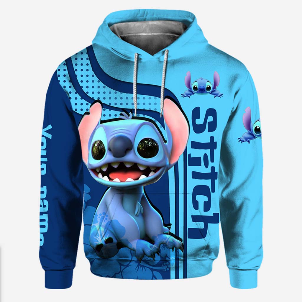 Personalized Stitch Hoodie and Leggings Set Custom Name Gift Hoodie & Leggings GradoCreations