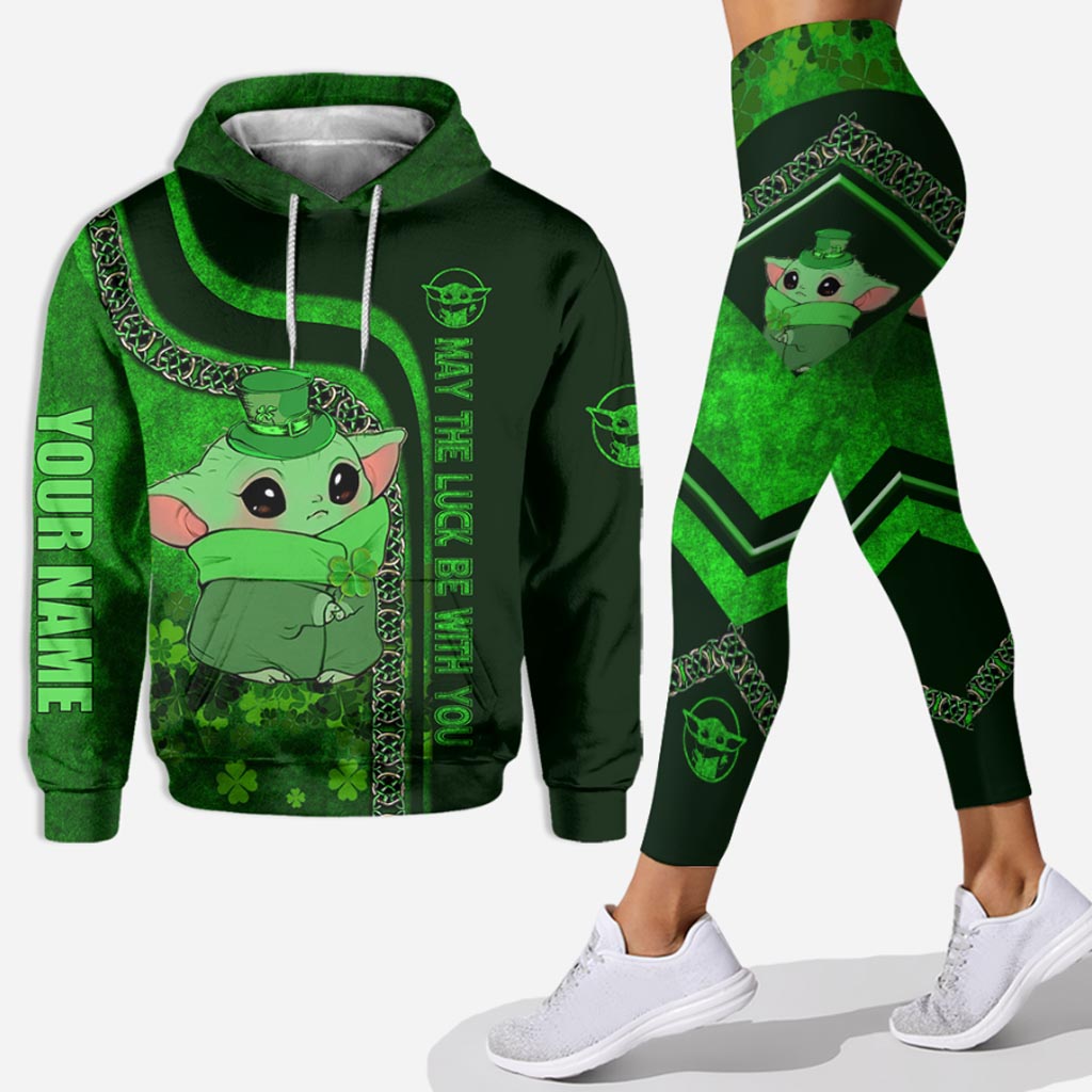 Personalized St. Patrick's Day Hoodie & Leggings Gift for Kids Hoodie & Leggings GradoCreations