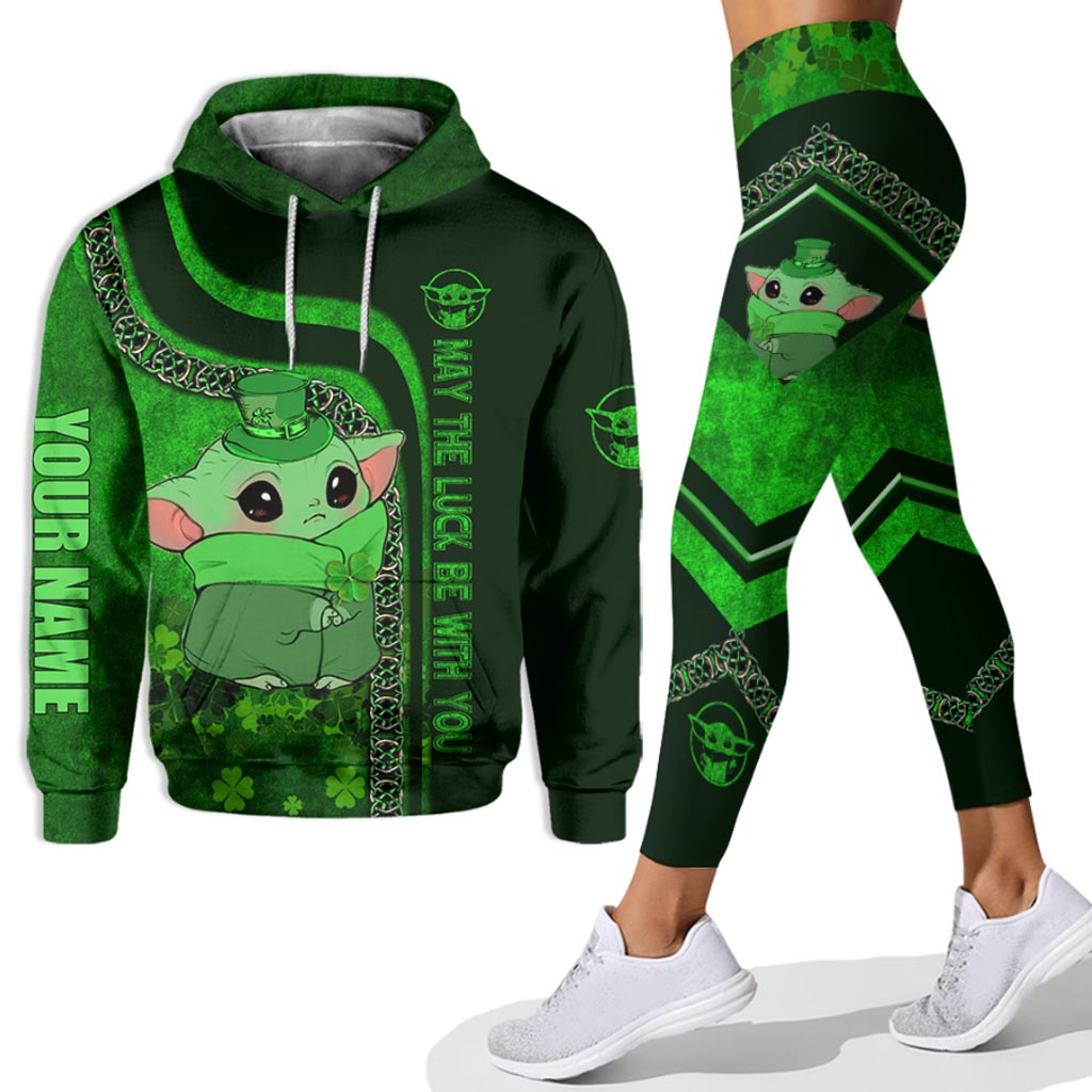 Personalized St. Patrick's Day Hoodie & Leggings Gift for Kids Hoodie & Leggings GradoCreations
