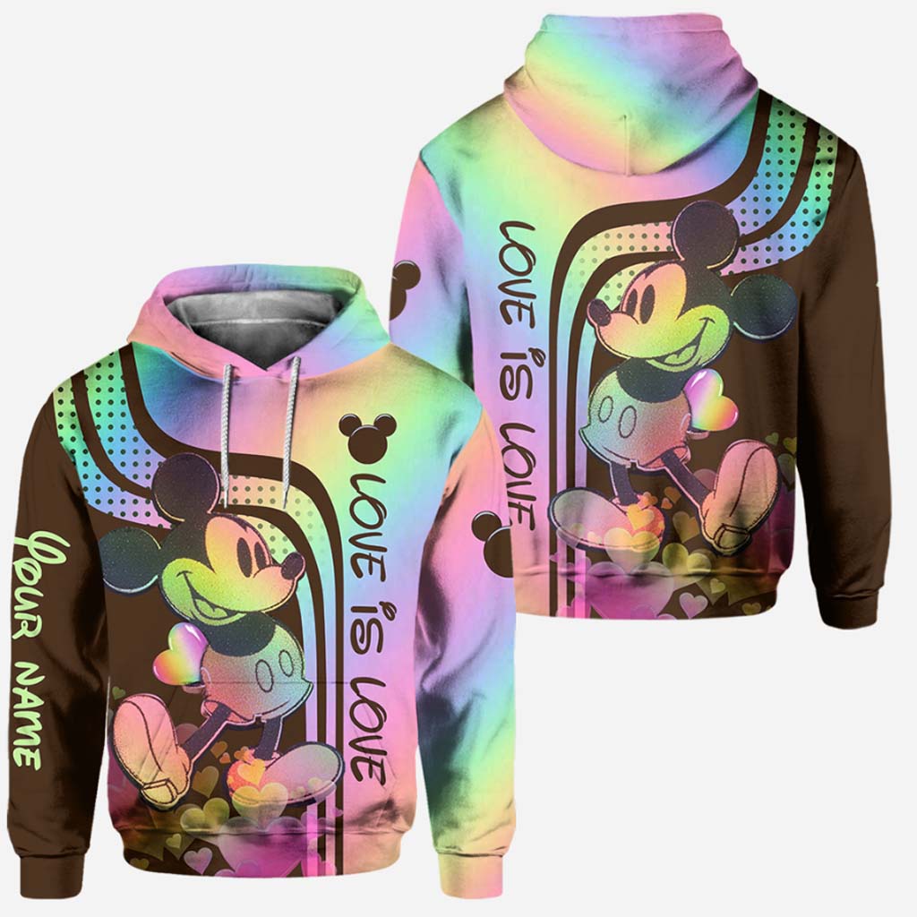 Personalized LGBT Support Hoodie and Leggings Custom Name Gift for Couples Hoodie & Leggings GradoCreations