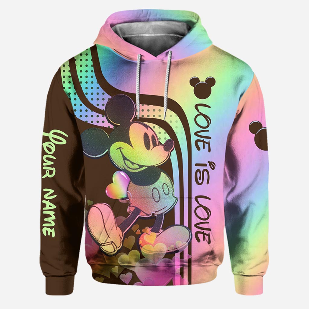 Personalized LGBT Support Hoodie and Leggings Custom Name Gift for Couples Hoodie & Leggings GradoCreations